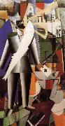 Kasimir Malevich An Englisher in Moscow oil painting on canvas
